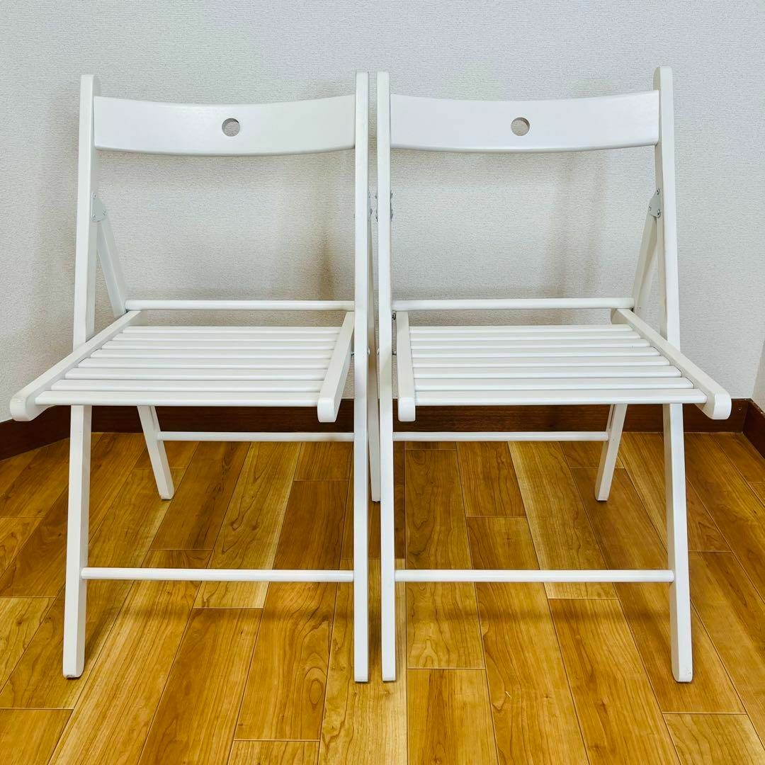 美品 IKEA 折り畳み椅子 2脚セット TERJE テリエ 美品 IKEA 折り畳み椅子 2脚セット TERJE テリエ