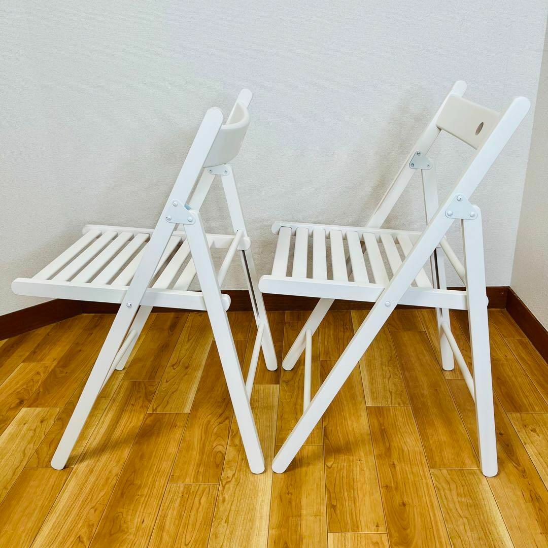 美品 IKEA 折り畳み椅子 2脚セット TERJE テリエ 美品 IKEA 折り畳み椅子 2脚セット TERJE テリエ