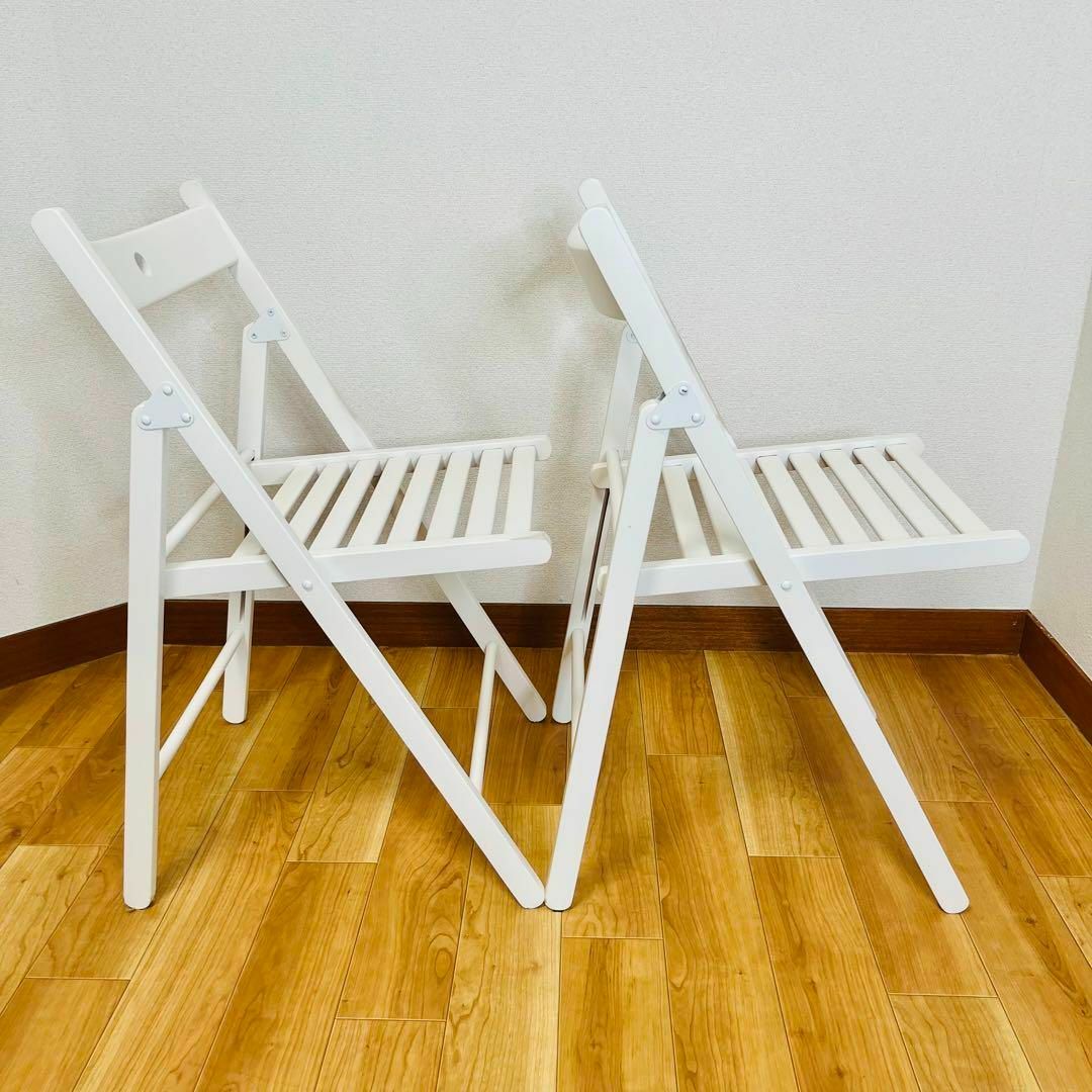 美品 IKEA 折り畳み椅子 2脚セット TERJE テリエ 美品 IKEA 折り畳み椅子 2脚セット TERJE テリエ