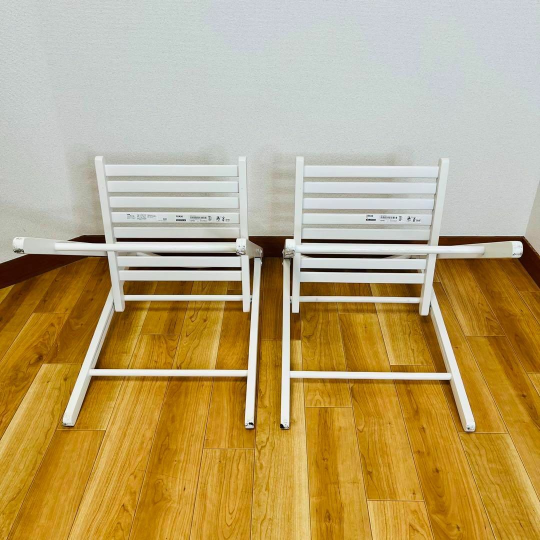 美品 IKEA 折り畳み椅子 2脚セット TERJE テリエ 美品 IKEA 折り畳み椅子 2脚セット TERJE テリエ