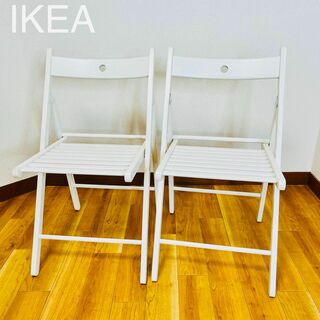 美品　IKEA 折り畳み椅子　2脚セット　TERJE テリエ(ロッキングチェア)