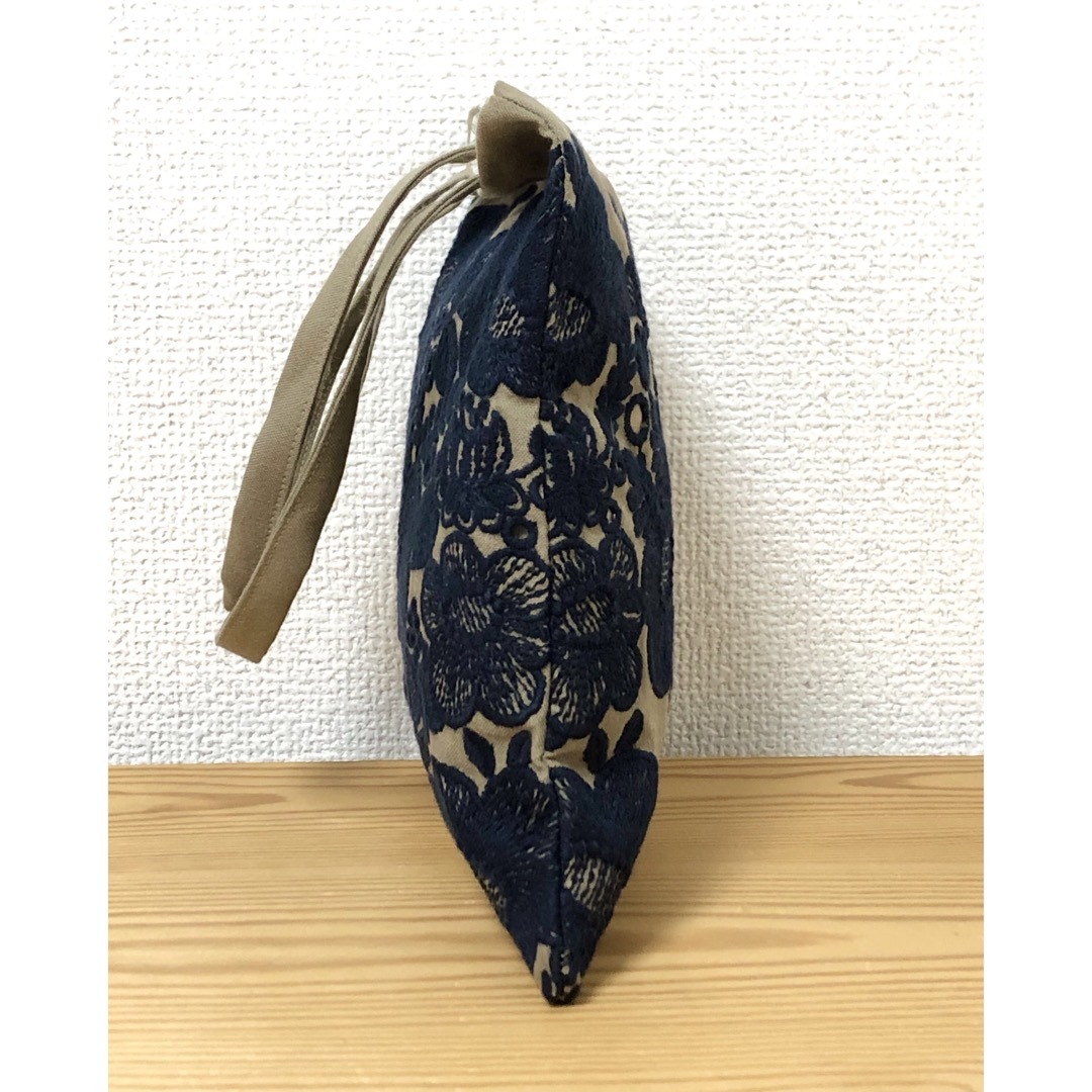 mina perhonen - ハンドメイド ミニバッグ smile flower カーキ ミナ