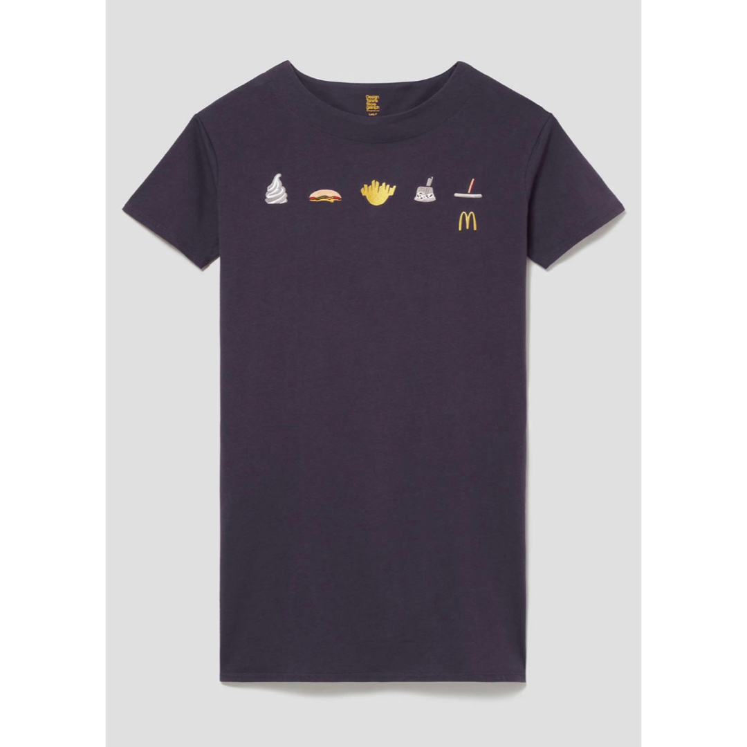 Design Tshirts Store graniph(グラニフ)の【新品タグ付】グラニフ  マクドナルド　半袖ワンピース　マック レディースのワンピース(ミニワンピース)の商品写真