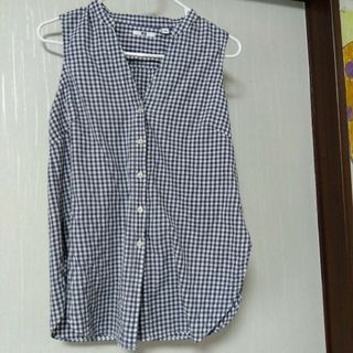 ユニクロ(UNIQLO)のUNIQLOノースリーブチェックシャツ(Tシャツ(半袖/袖なし))