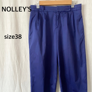 ノーリーズ(NOLLEY'S)のNOLLEY'S ノーリーズ　ネイビー　半端丈　パンツ(カジュアルパンツ)