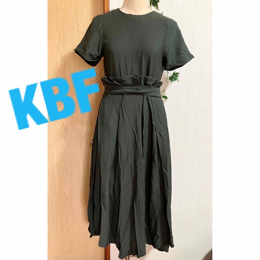 KBF - 値下!KBF 半袖ワンピース イレギュラーヘム KBF+ ワンピ ロング