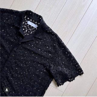 TOGA - TOGA VIRILIS Lace Shirt (BLACK) サイズ46の通販｜ラクマ