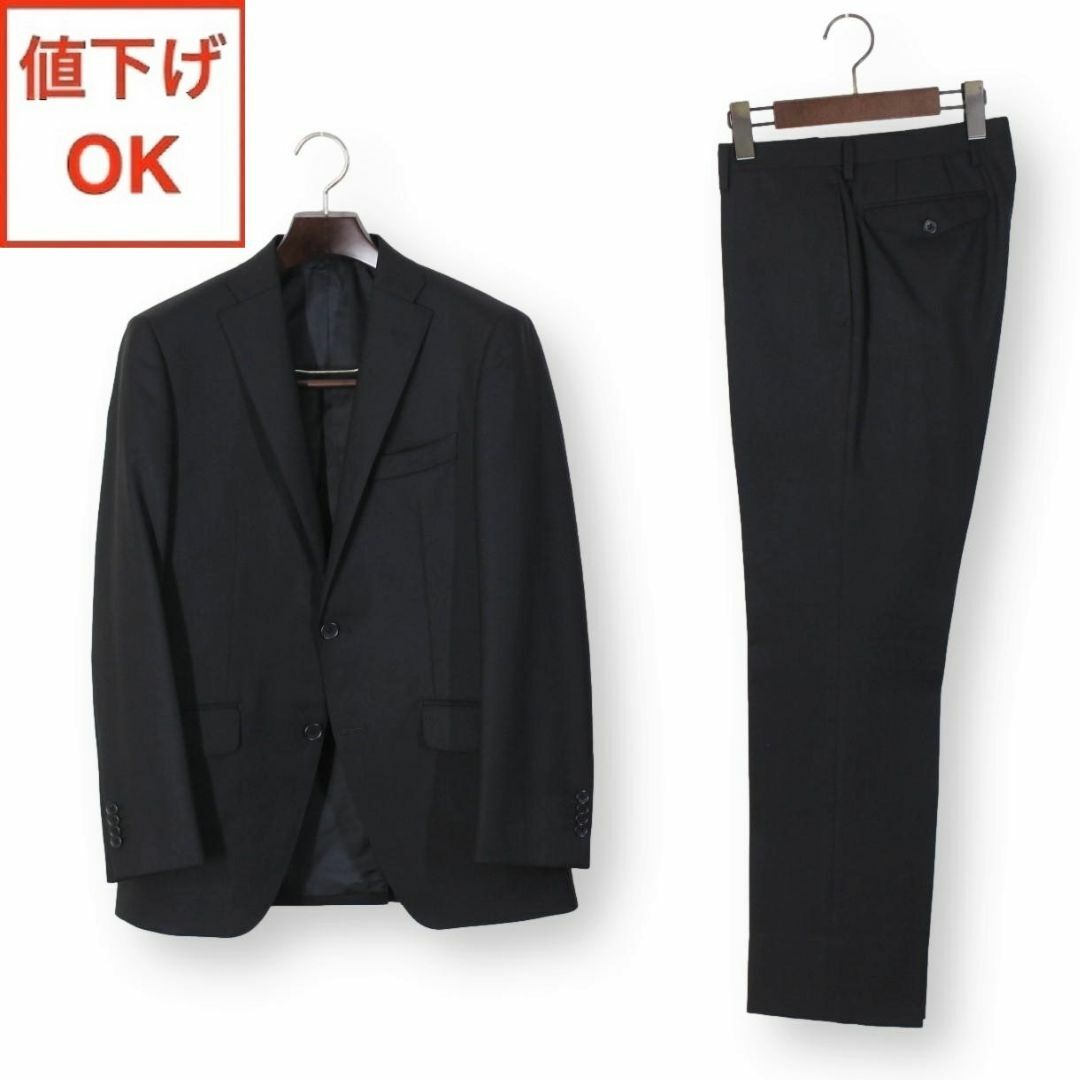 10【極美品】ミスタージュンコ スーツ YA4 メンズ スリム M ブラック 黒