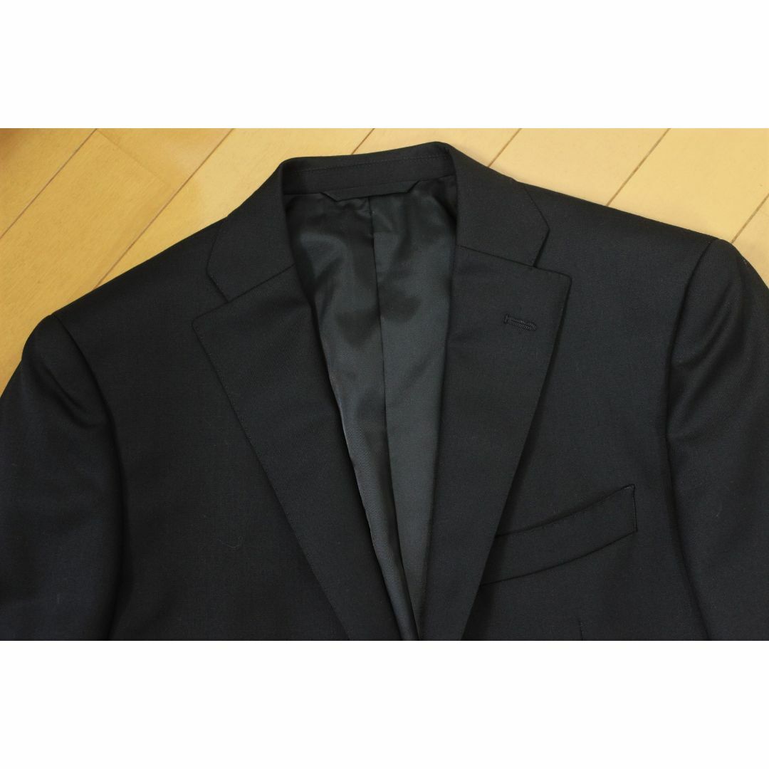 10【極美品】ミスタージュンコ スーツ YA4 メンズ スリム M ブラック 黒
