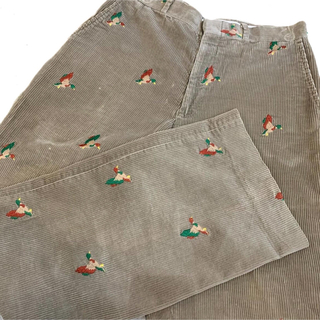 60s Vintage Embroidery Corduroy Pants(ワークパンツ/カーゴパンツ)