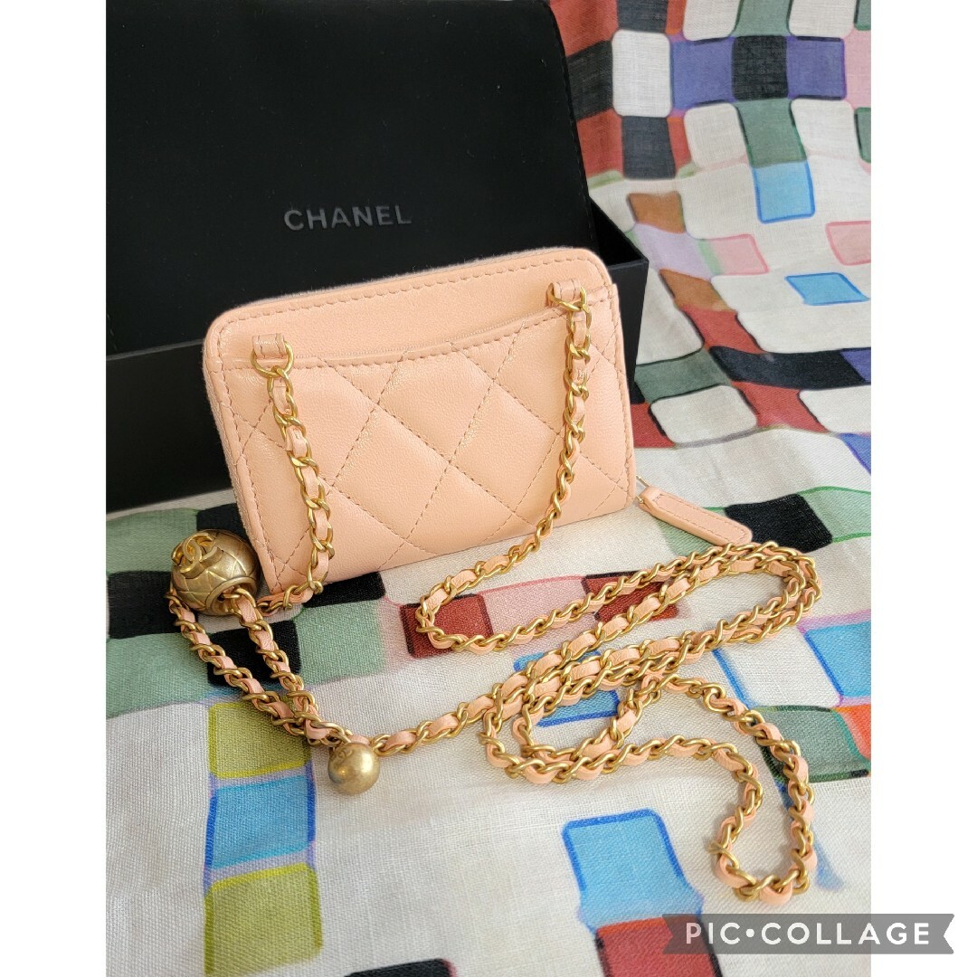 CHANEL(シャネル)の新同 CHANEL マトラッセ チェーンウォレット コインパース カードケース レディースのバッグ(ショルダーバッグ)の商品写真