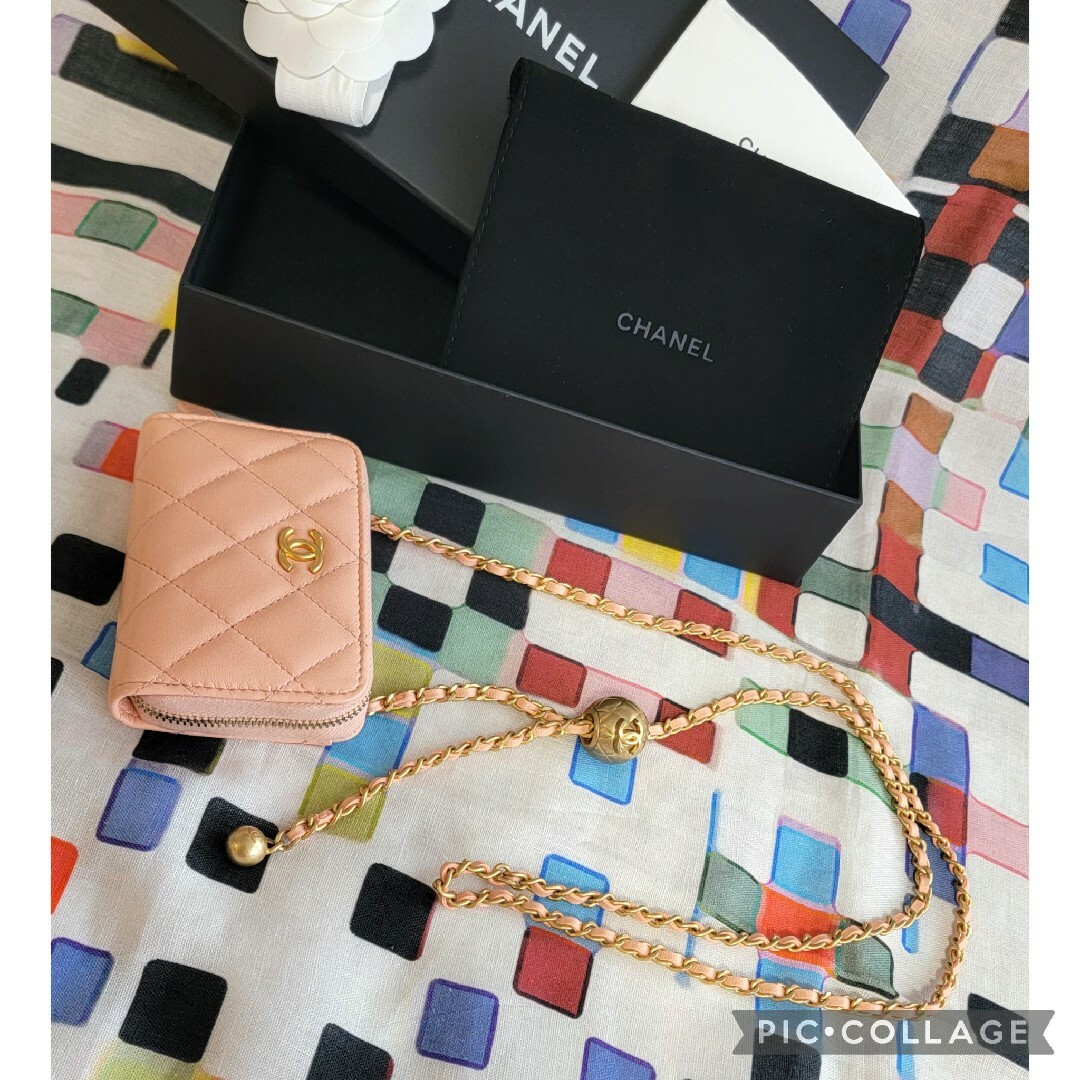 CHANEL(シャネル)の新同 CHANEL マトラッセ チェーンウォレット コインパース カードケース レディースのバッグ(ショルダーバッグ)の商品写真