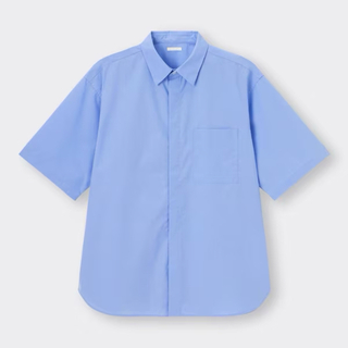 ジーユー(GU)の【GU】ブロードオーバーサイズシャツ(5分袖)+E 2枚セット(シャツ)