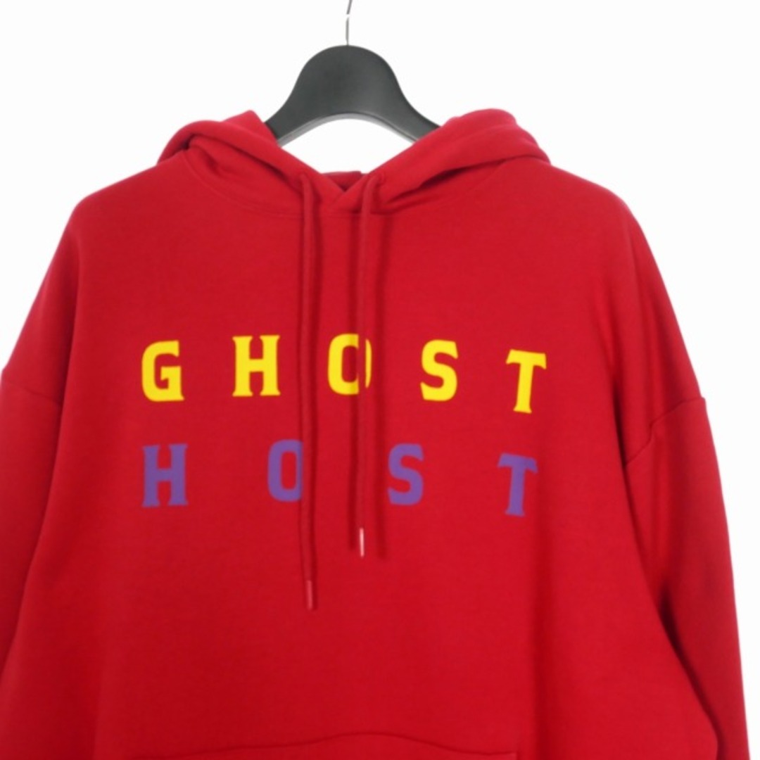 RAF SIMONS(ラフシモンズ)のラフシモンズ 22AW Ghost Hooide ゴースト パーカー M 赤 メンズのトップス(パーカー)の商品写真