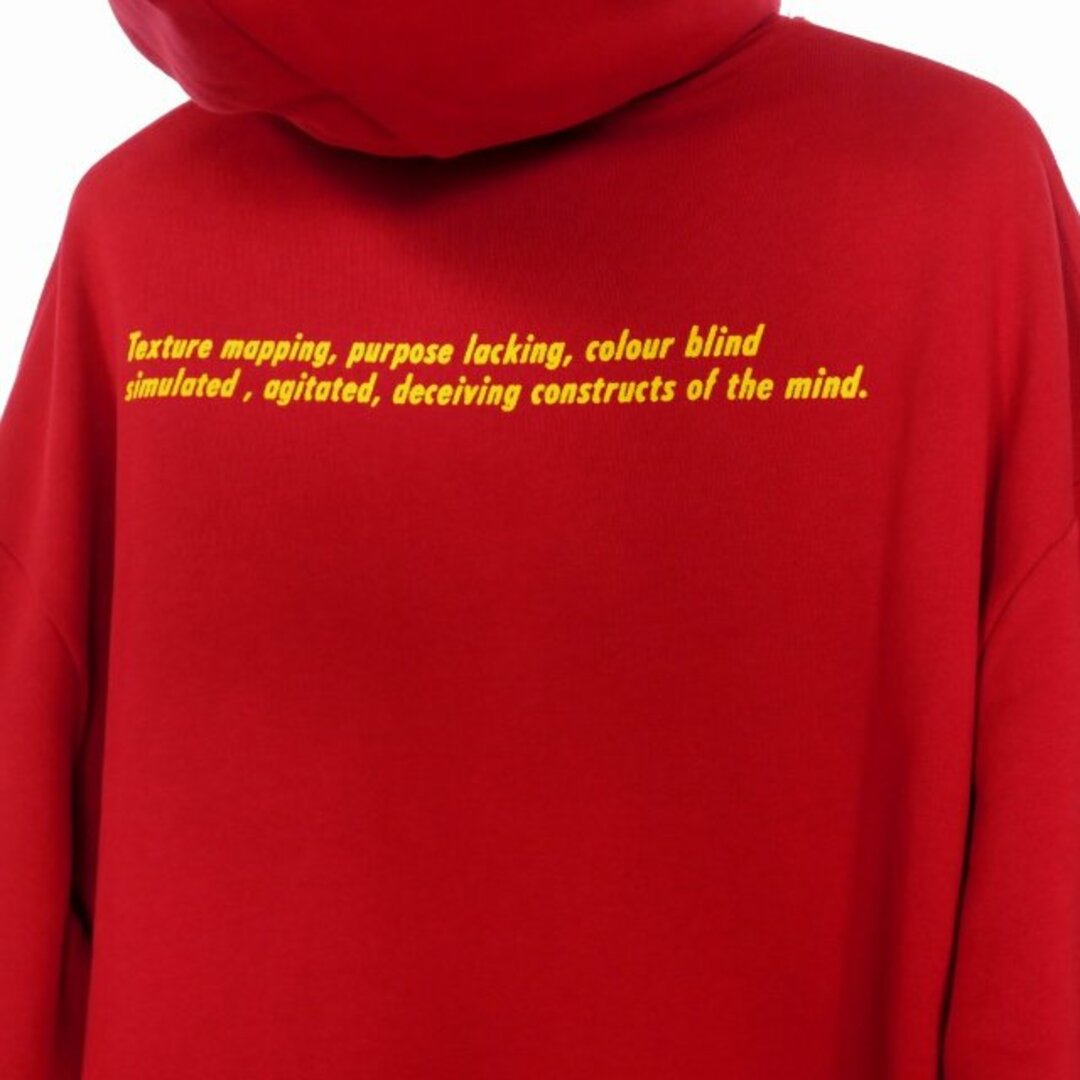 RAF SIMONS(ラフシモンズ)のラフシモンズ 22AW Ghost Hooide ゴースト パーカー M 赤 メンズのトップス(パーカー)の商品写真