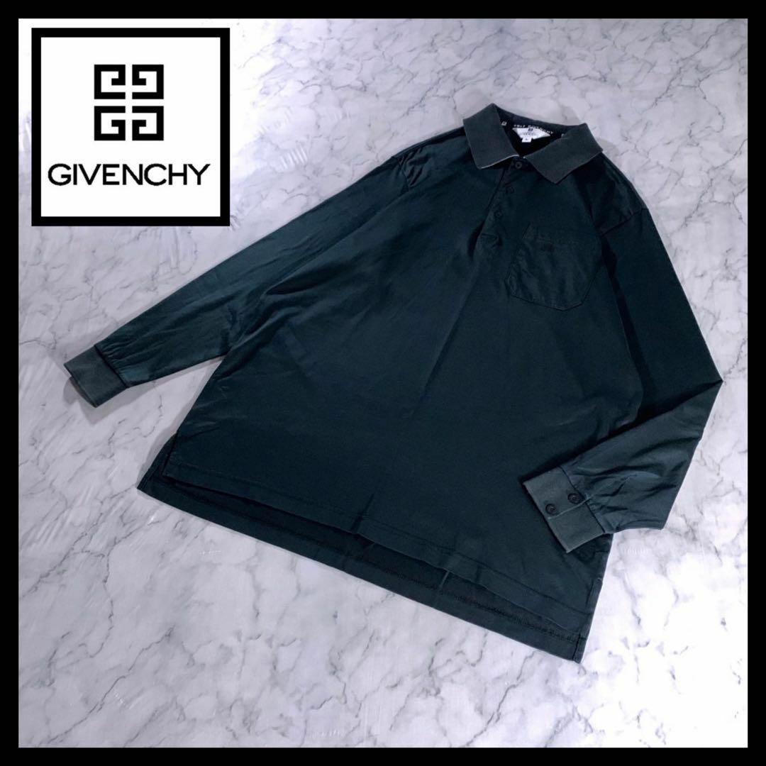 GIVENCHY GOLF ジバンシィ ゴルフ ポロシャツ 長袖 黒 Lポロシャツ