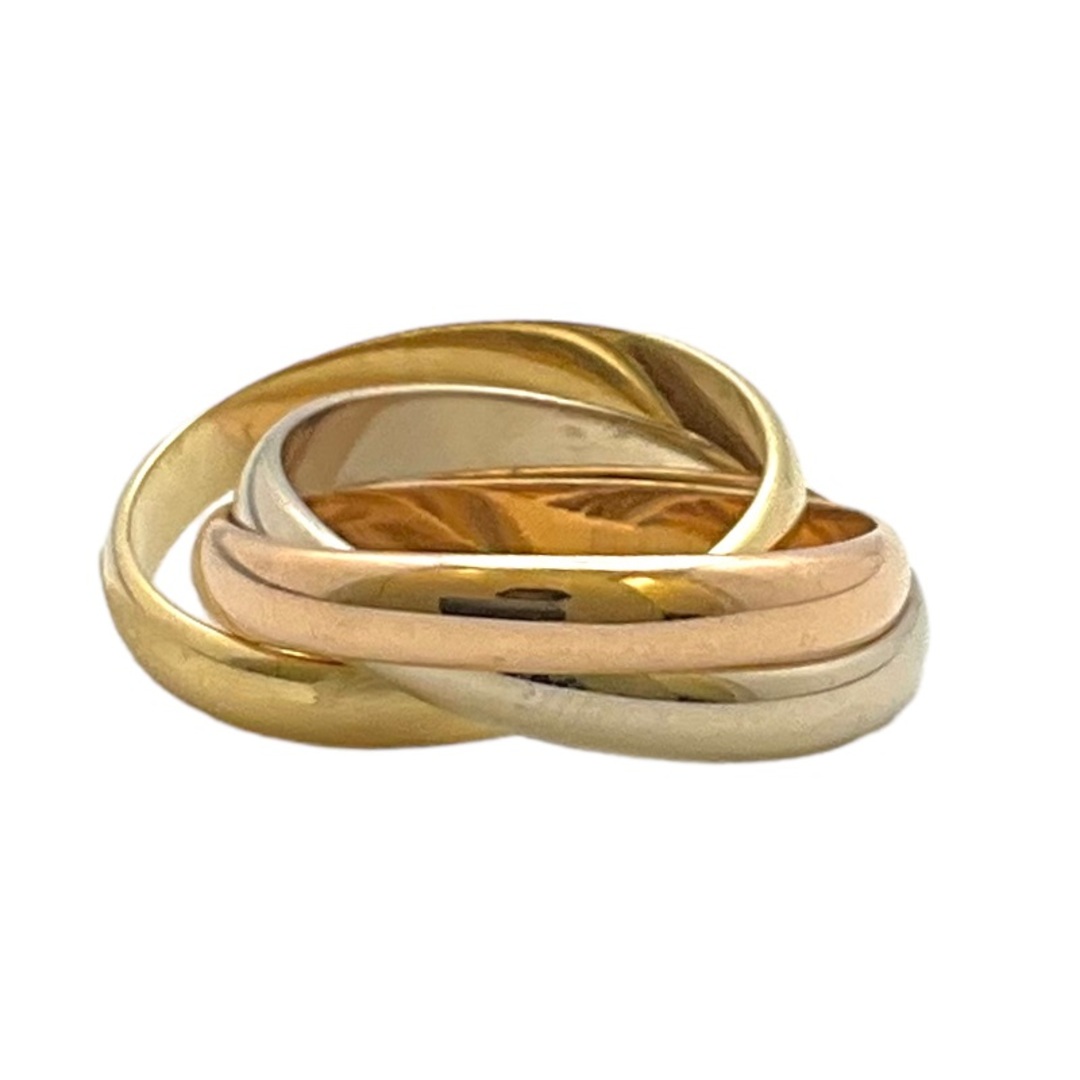 Cartier(カルティエ)のカルティエ Cartier トリニティリング クラシック #55 K18イエローゴールド K18ピンクゴールド K18ホワイトゴールド ジュエリー レディースのアクセサリー(リング(指輪))の商品写真