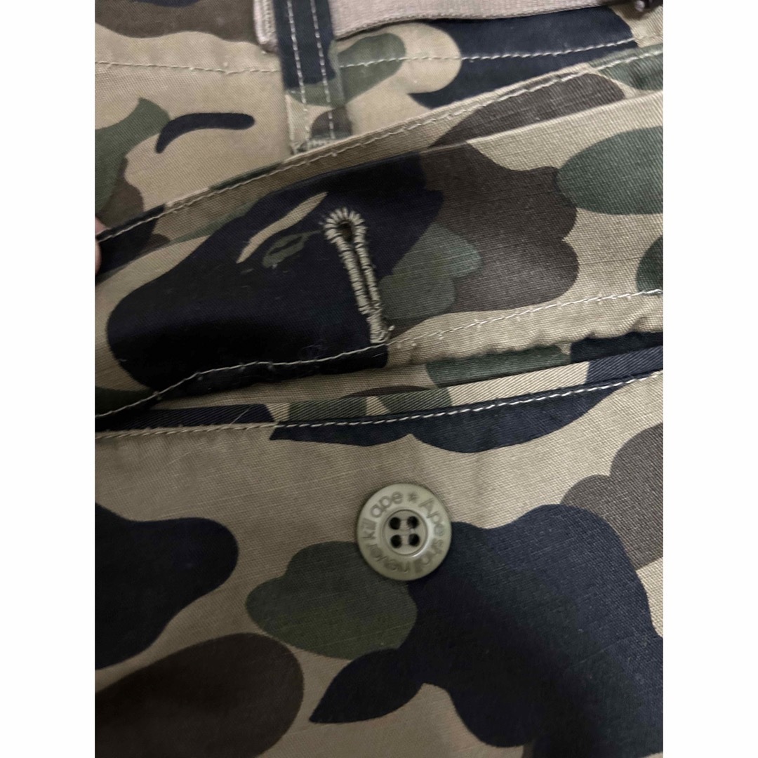 激レアXL!BAPEファーストカモカーゴショーツ緑迷彩
