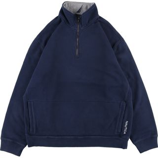 ノーティカ(NAUTICA)の古着 ノーティカ NAUTICA ハーフジップスウェットシャツ トレーナー メンズXL /eaa361883(スウェット)