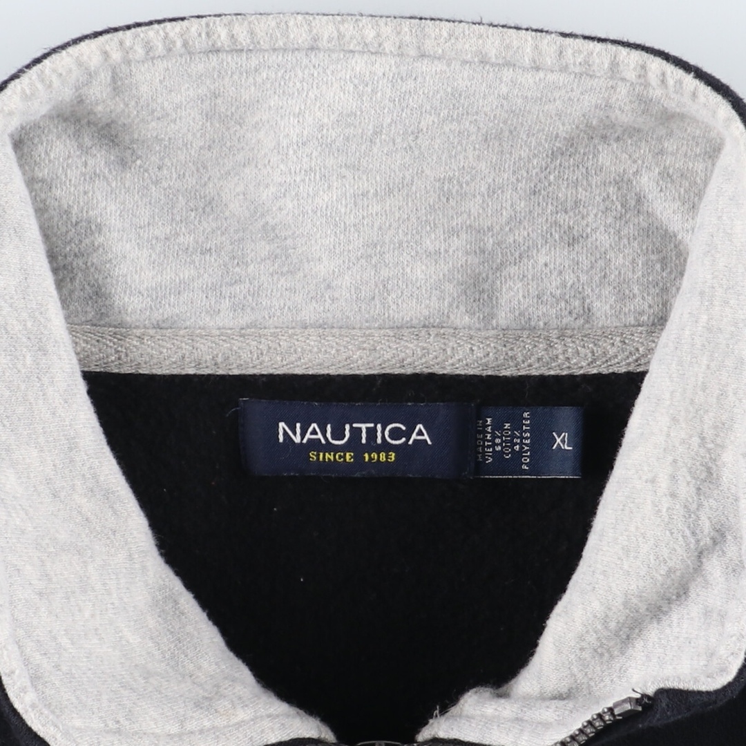 NAUTICA(ノーティカ)の古着 ノーティカ NAUTICA ハーフジップスウェットシャツ トレーナー メンズXL /eaa361884 メンズのトップス(スウェット)の商品写真