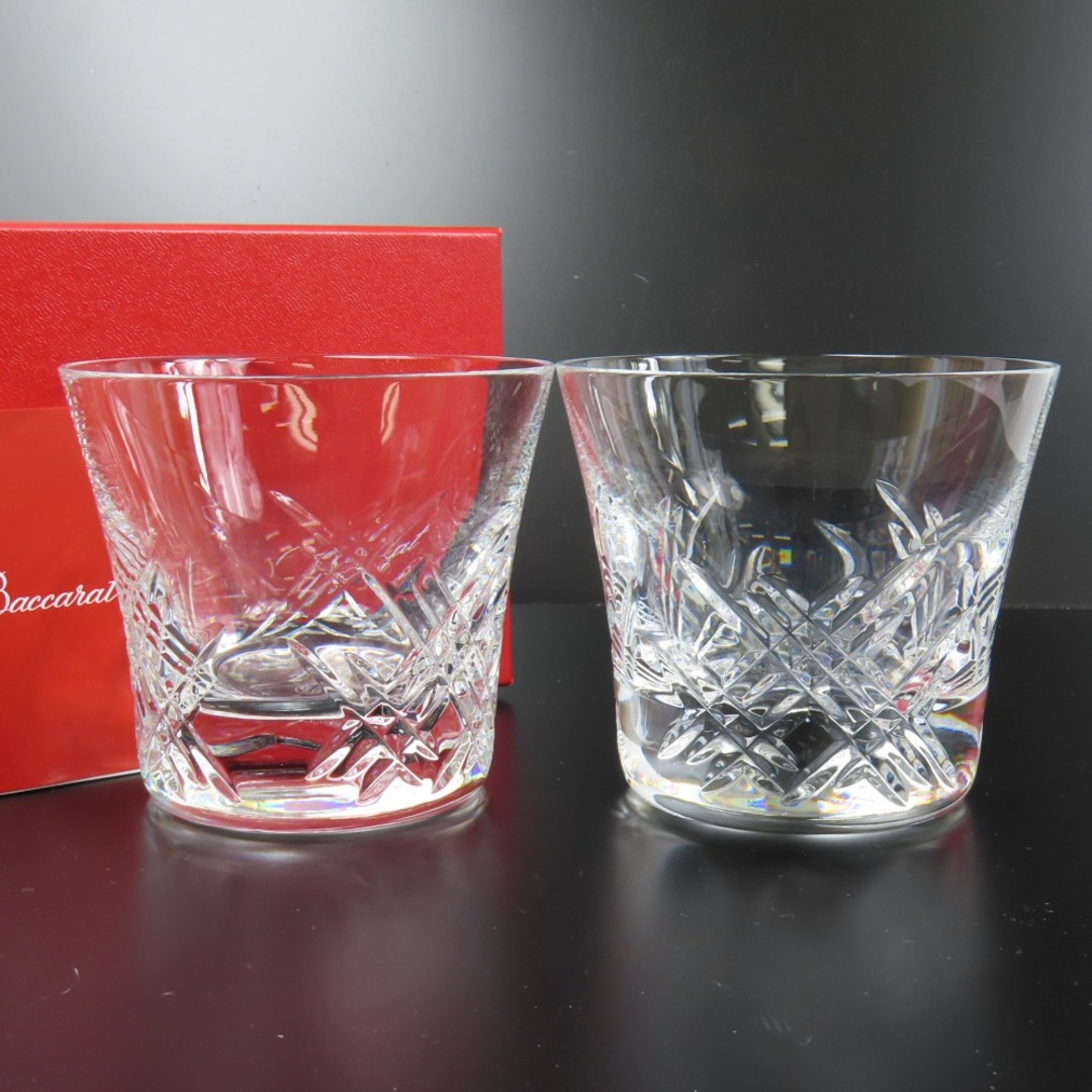 未使用品 Baccarat バカラ ステラ ロックグラス ペア セット 2014