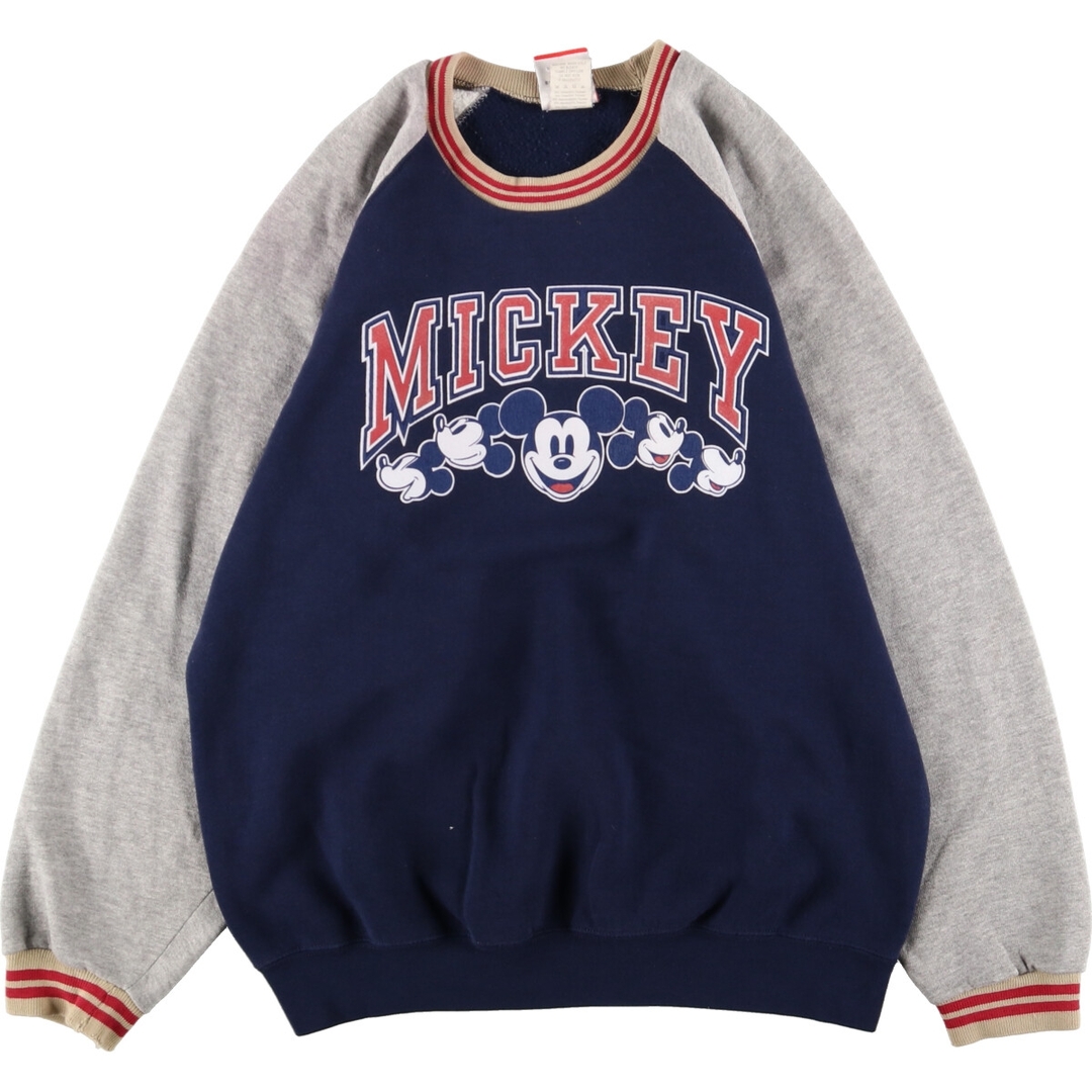 90年代 MICKEY INC MICKEY MOUSE ミッキーマウス キャラクタースウェットシャツ トレーナー USA製 メンズXL ヴィンテージ /eaa360357