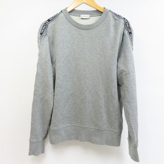 モンクレール(MONCLER)の綺麗 MONCLER モンクレール MAGLIA 服 トップス スウェット ロゴ M M スウェット コットン グレー【中古】(トレーナー/スウェット)