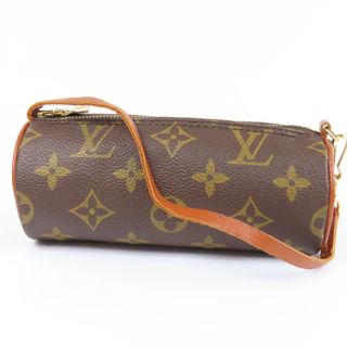 ルイヴィトン(LOUIS VUITTON)の新品同様美品 LOUIS VUITTON ルイヴィトン パピヨン付属 バッグ付属 ヴィンテージ 小物入れ モノグラム ポーチ PVC ブラウン【中古】(ポーチ)