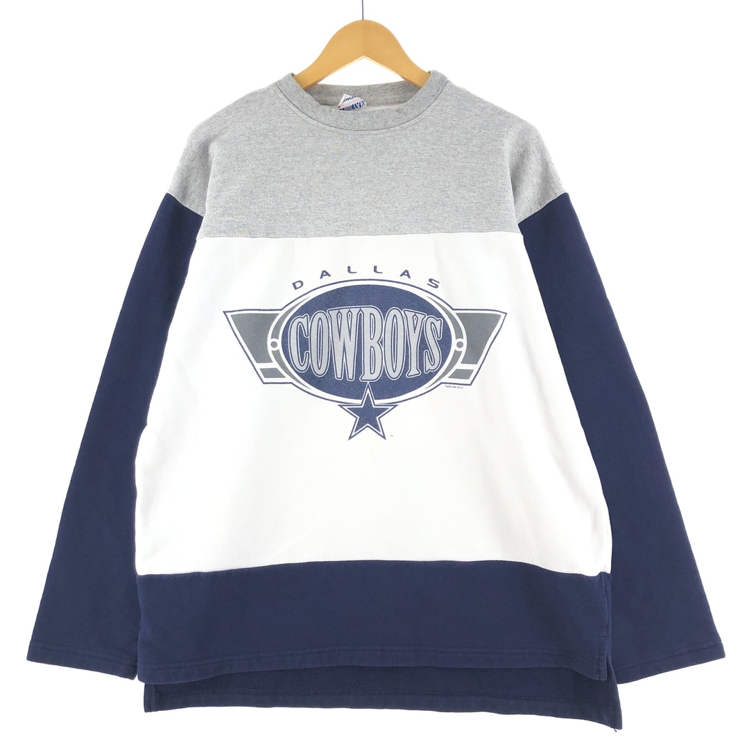 TRUE FAN NFL DALLAS COWBOYS ダラスカウボーイズ プリントスウェットシャツ トレーナー メンズXXL ヴィンテージ /eaa362030