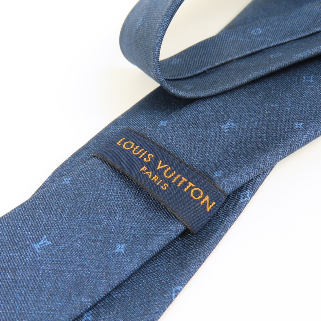 未使用品 LOUIS VUITTON ルイヴィトン スーツ Yシャツ ビジネス 通勤 ネクタイ シルク ネイビー