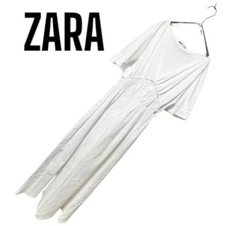 ザラ(ZARA)の633. ZARA ポプリンロングワンピース(ロングワンピース/マキシワンピース)