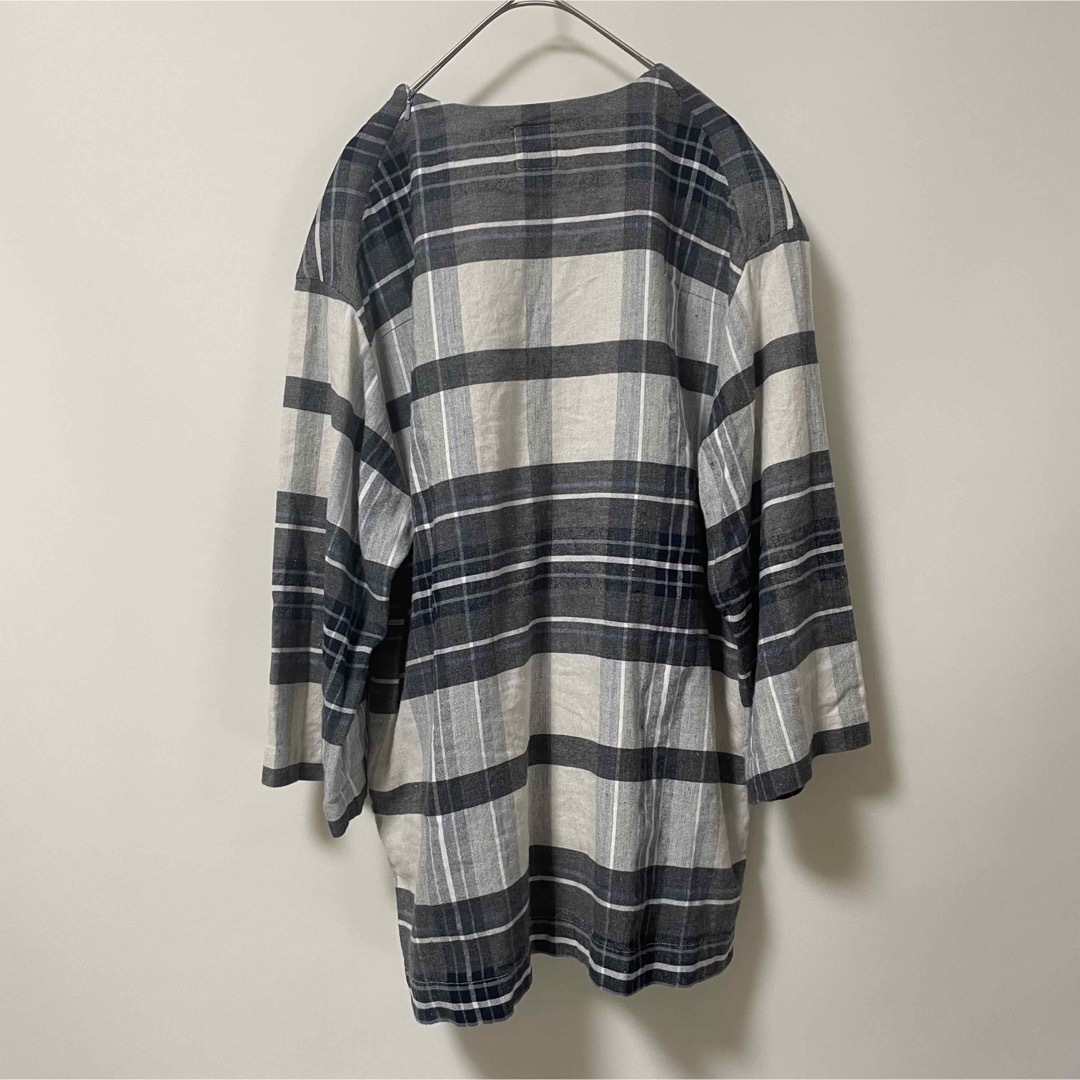 SUNSEA(サンシー)の”サンシー”チェックオッドスリーブプルオーバー メンズのトップス(Tシャツ/カットソー(七分/長袖))の商品写真