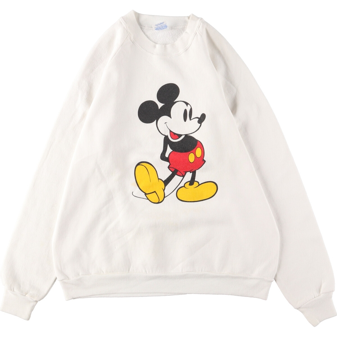 古着 90年代 DISNEY MICKEY MOUSE ミッキーマウス キャラクタースウェットシャツ トレーナー USA製 メンズL ヴィンテージ  /eaa362611 | フリマアプリ ラクマ