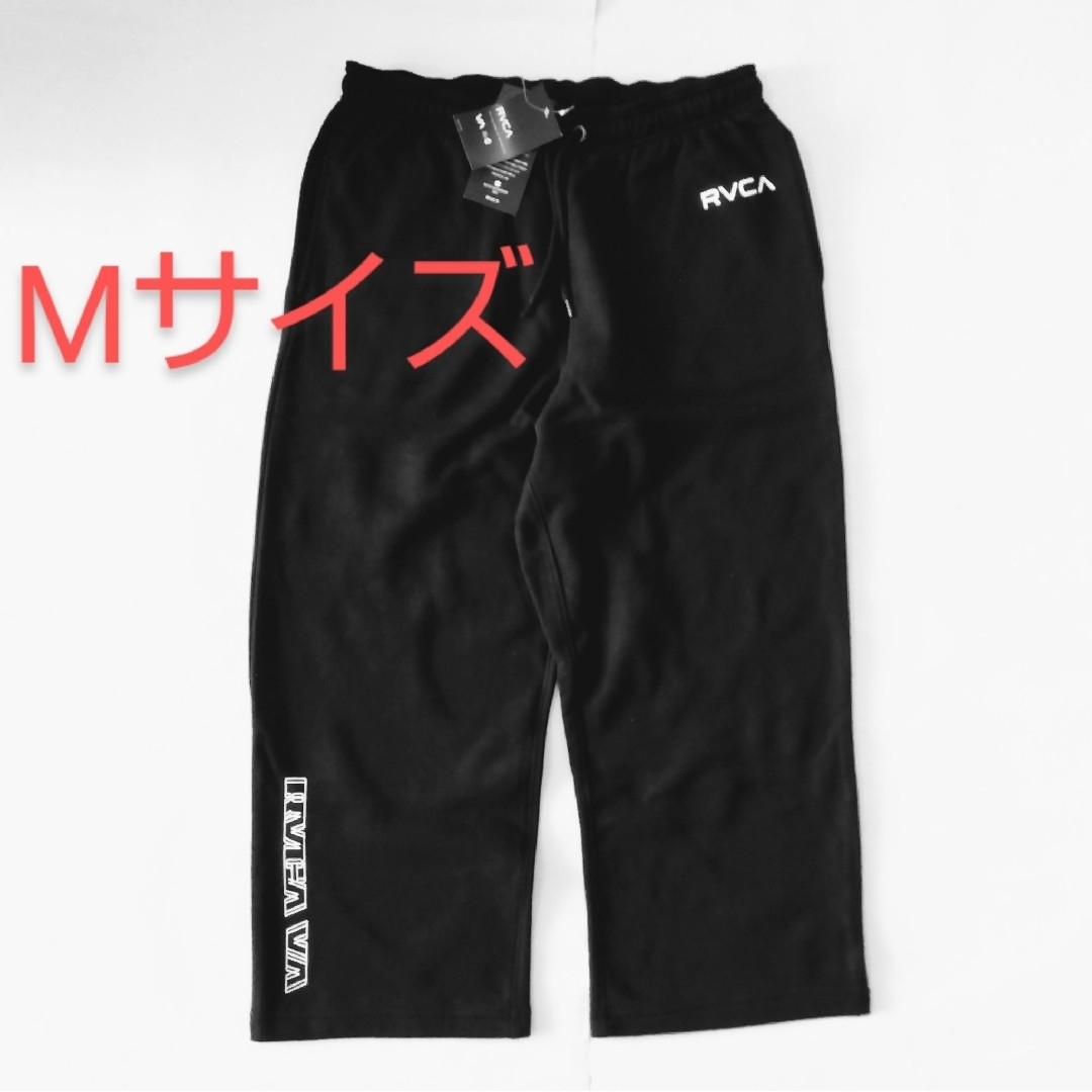 [新品] RVCA ルーカ クロップドパンツ 七分丈パンツ 黒 Mサイズ