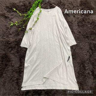 アメリカーナ(AMERICANA)のAmericana  アメリカーナ   サイドジップカットソーワンピース(ロングワンピース/マキシワンピース)