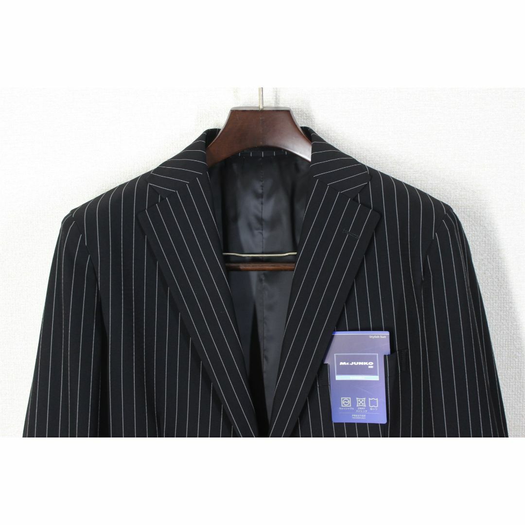 12【新品未使用】ミスタージュンコ スーツ BE4 メンズ 幅広体 M ブラック