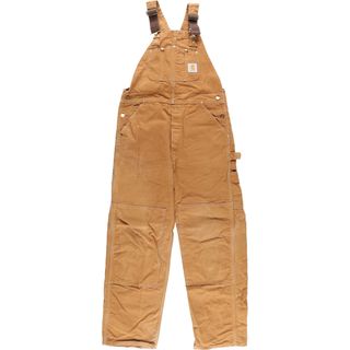 90年代 カーハート Carhartt ダブルニー ダック地 オーバーオール USA