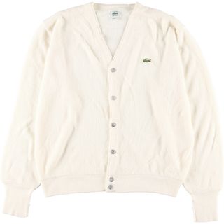 ラコステ(LACOSTE)の古着 80年代 ラコステ LACOSTE IZOD アクリルニットカーディガン USA製 メンズL ヴィンテージ /eaa361970(カーディガン)