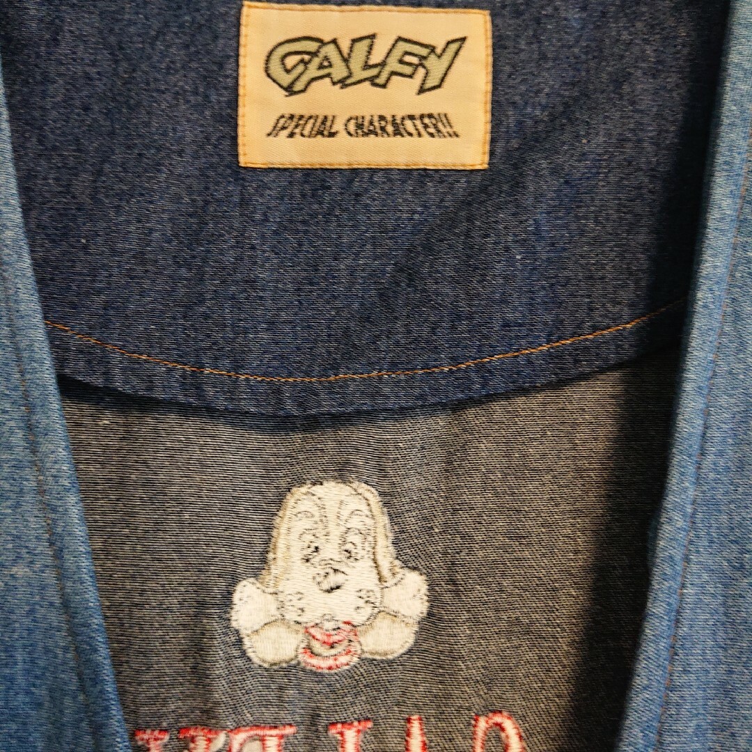 GALFY 希少【ガルフィー】GALFY 90s 両面刺繍 ベスト デニム生地の通販 by ゆう's shop｜ガルフィーならラクマ