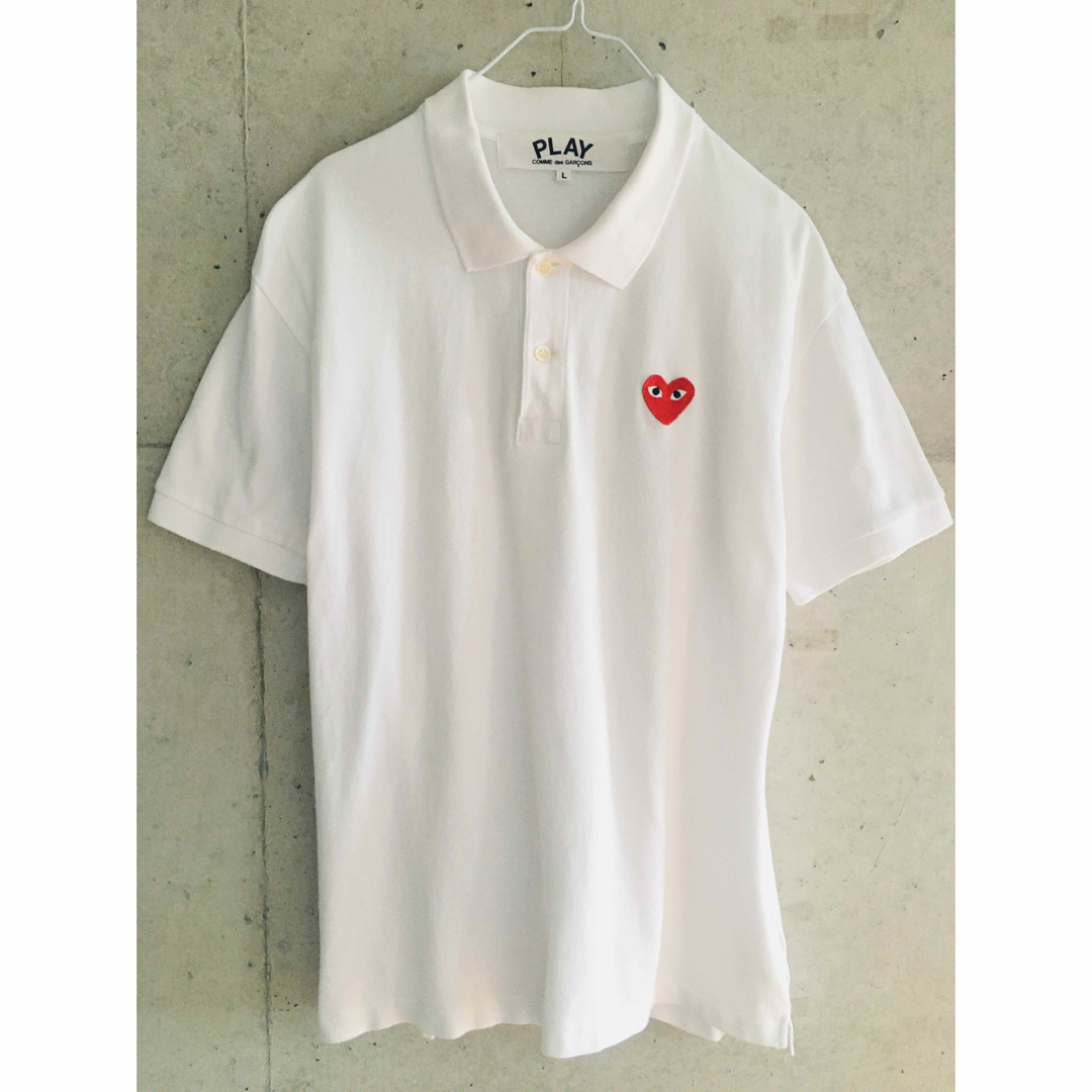 PLAY COMME des GARCONS トップス ホワイト サイズL