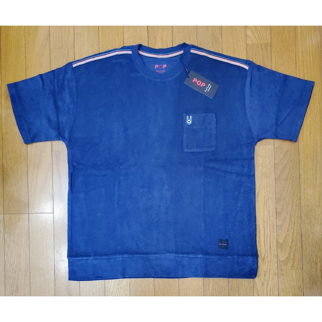 Paul Smith(ポールスミス)のポールスミス　新品　メンズ　パイルTシャツ(マルチ/ネイビーL) メンズのトップス(Tシャツ/カットソー(半袖/袖なし))の商品写真