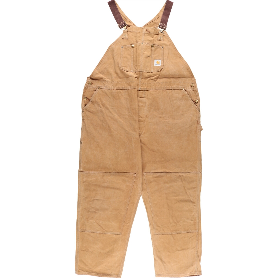 ビッグサイズ 80年代 カーハート Carhartt ダブルニー ダック地 オーバーオール USA製 メンズw53 ヴィンテージ /eaa361484