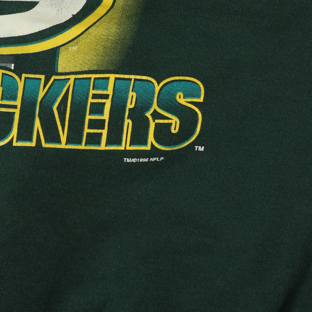 ビックサイズ PRO PLAYER NFL GREEN BAY PACKERS グリーンベイパッカーズ プリントスウェットシャツ トレーナー USA製 メンズXXXL /eaa361877