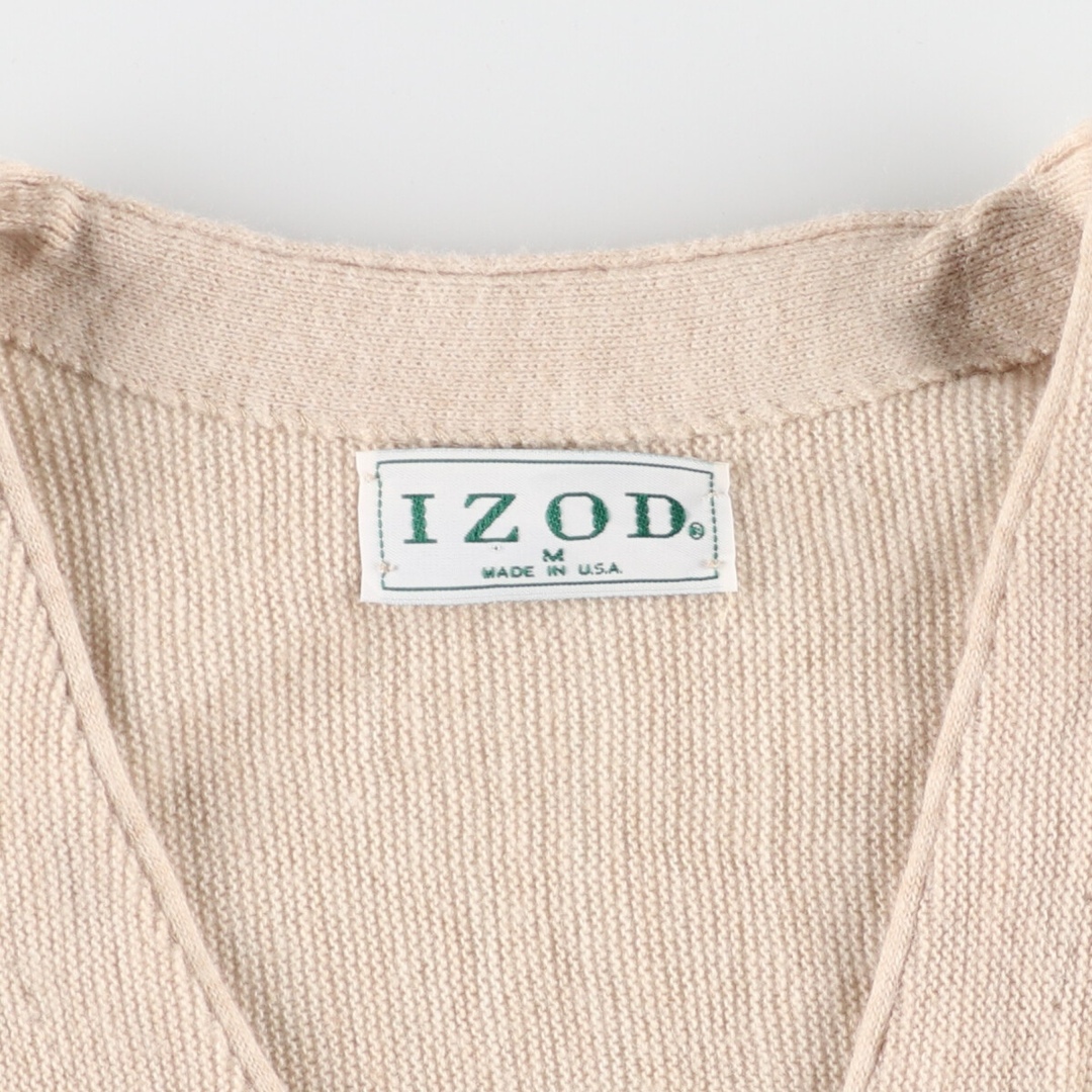 古着 アイゾッド IZOD アクリルニットカーディガン USA製 メンズM /eaa361967 メンズのトップス(カーディガン)の商品写真