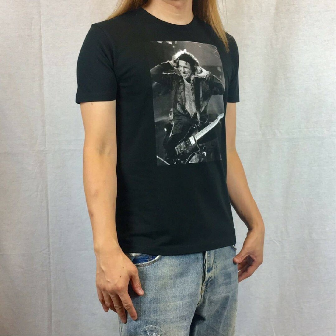 新品 キースリチャーズ ローリングストーンズ ギター バンド ライブ Tシャツ メンズのトップス(Tシャツ/カットソー(半袖/袖なし))の商品写真