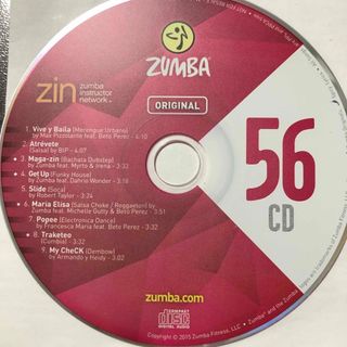 ズンバ(Zumba)のズンバ　ZIN56  CD(スポーツ/フィットネス)