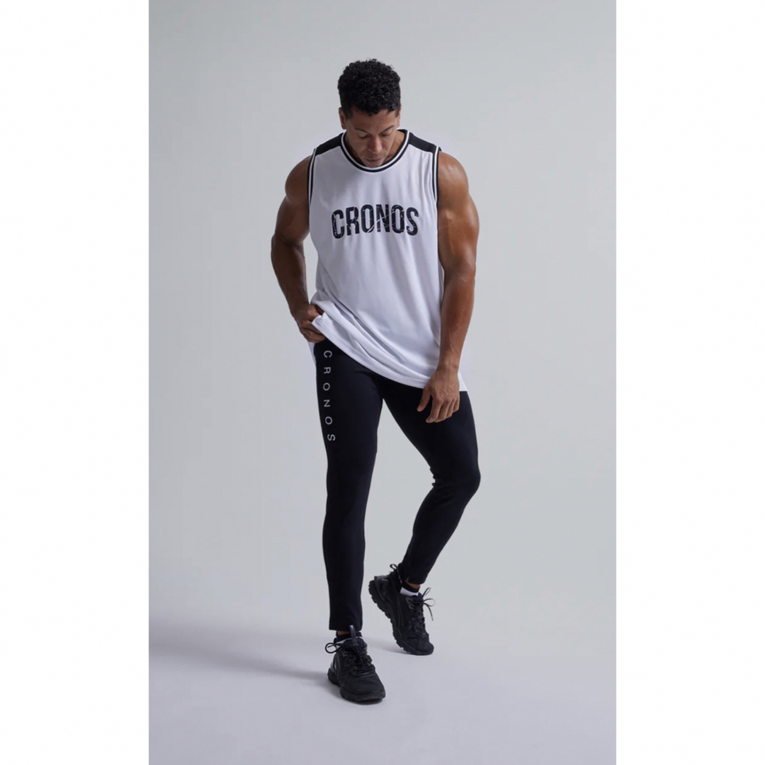 CRONOS MESH TANKTOP【WHITE】サイズＬ スポーツ/アウトドアのトレーニング/エクササイズ(トレーニング用品)の商品写真