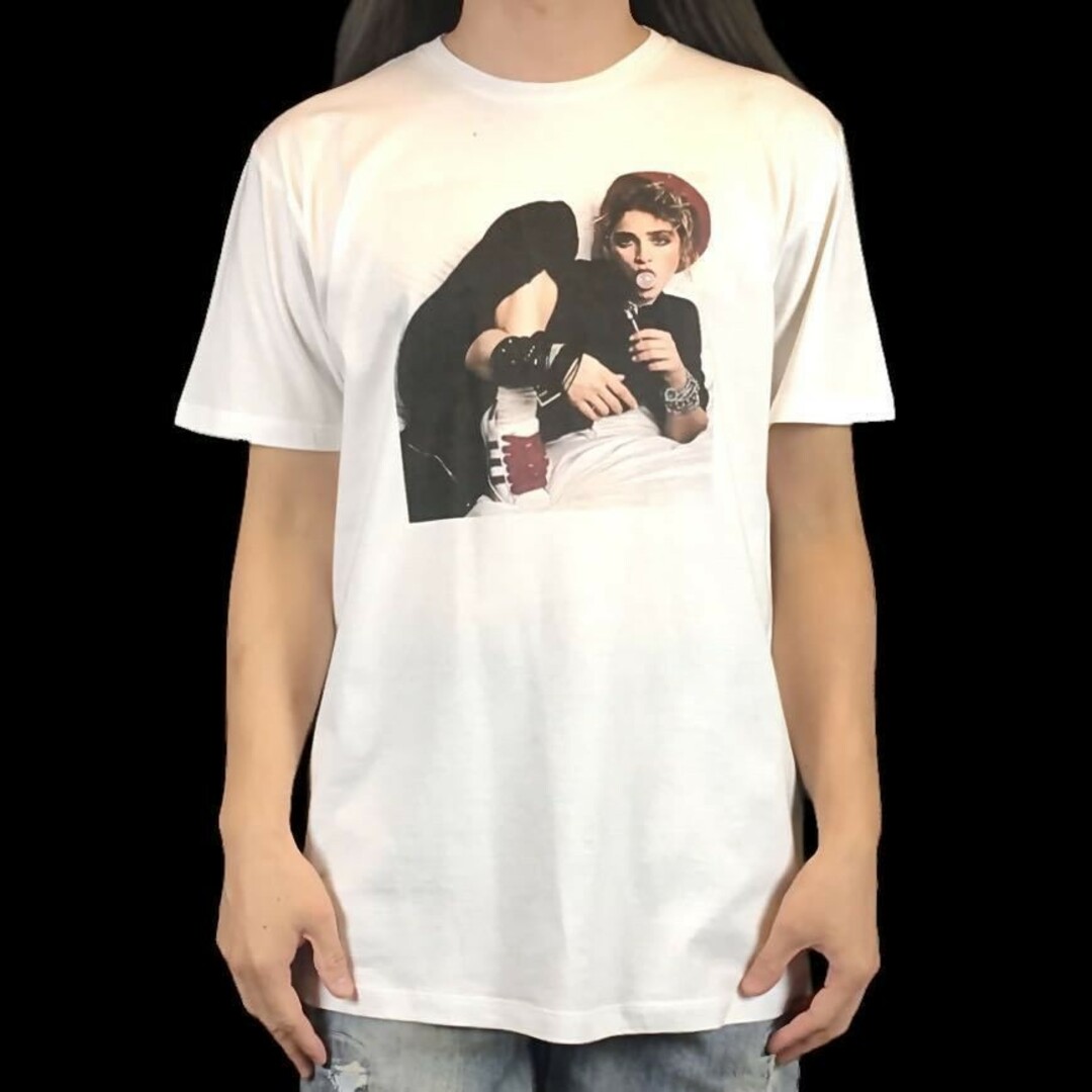 新品 マドンナ 80年代 ファッション 洋楽  風船ガム キャンディ Tシャツ メンズのトップス(Tシャツ/カットソー(半袖/袖なし))の商品写真