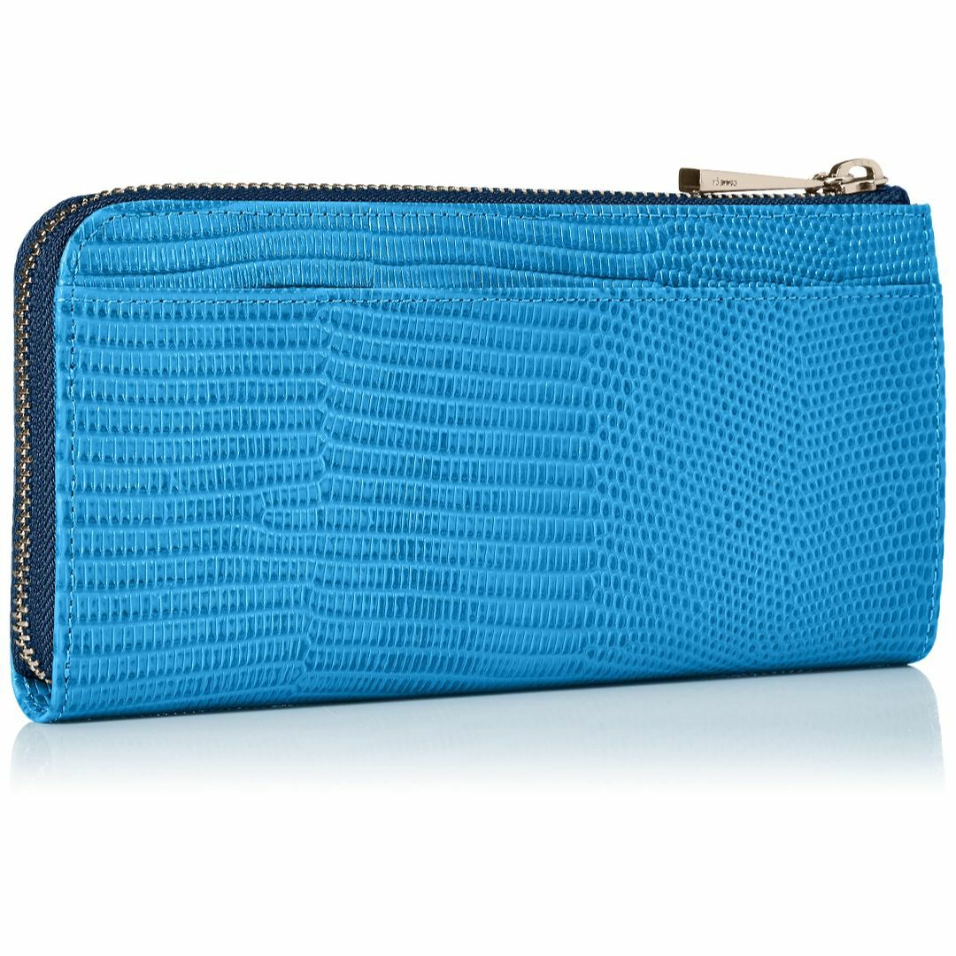 コムサ 財布 レザール レディース ブルー - 財布、帽子、ファッション小物