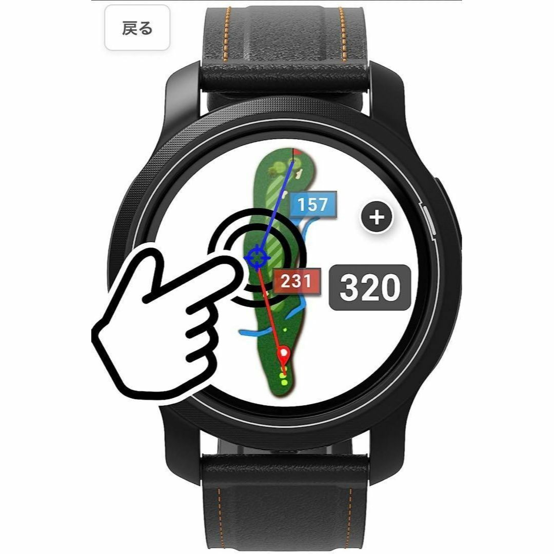 ゴルフバディ GOLF BUDDY aim W12 ゴルフ スマートウォッチ